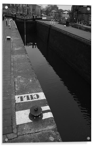 Camden Lock 02 Acrylic by Iain McGillivray