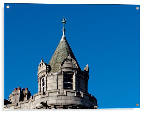  Aberdeen old Post office Tower Crown Street Acrylic by ian jackson