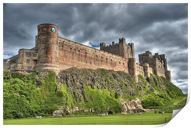  Bamburgh Castle Print by Terry Sandoe