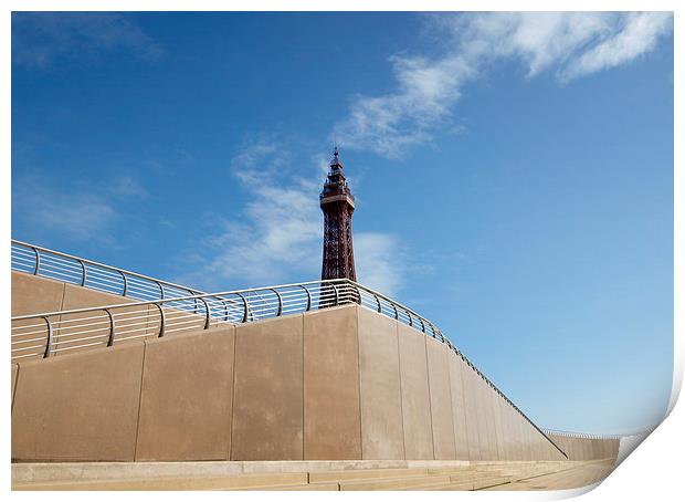 Blackpool Print by Victor Burnside