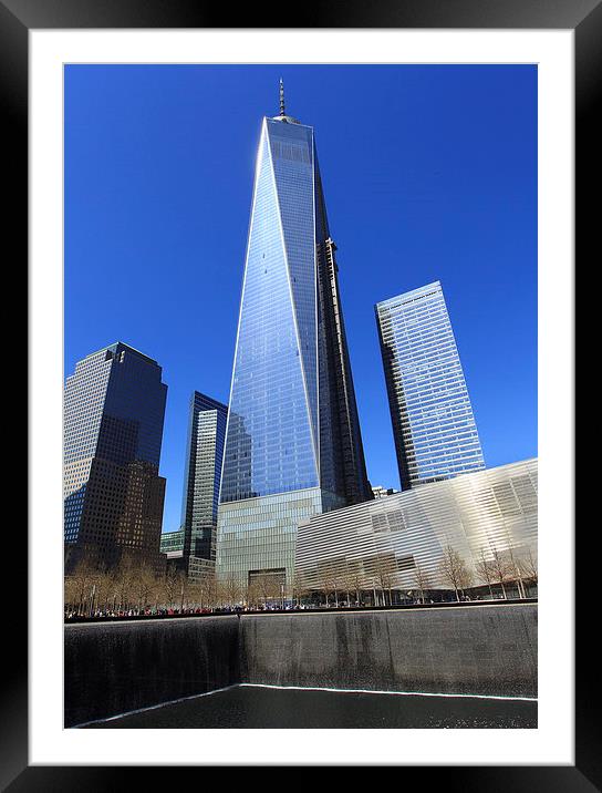  Freedom Tower One Framed Mounted Print by Terry Sandoe