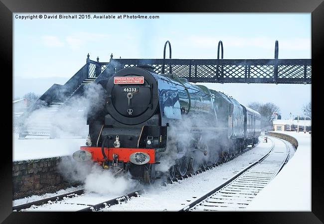  Winter Day Departure at Swanwick Framed Print by David Birchall