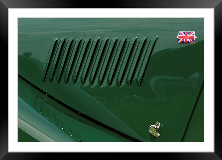  British Racing Green Framed Mounted Print by Terry Sandoe