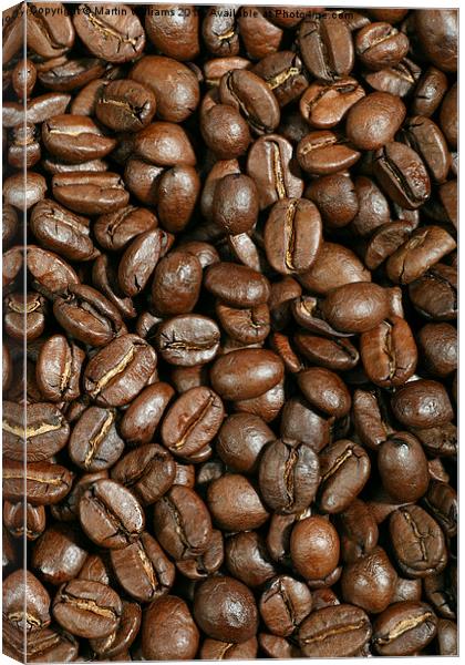  Coffee Beans Canvas Print by Martin Williams