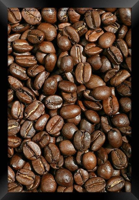  Coffee Beans Framed Print by Martin Williams