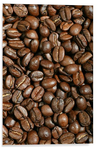  Coffee Beans Acrylic by Martin Williams