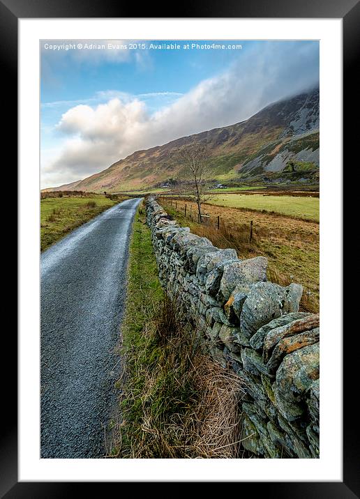 Roman Road Wales  Framed Mounted Print by Adrian Evans
