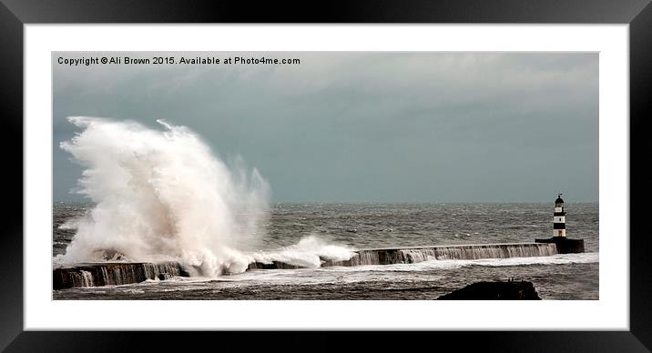  Angry Sea Framed Mounted Print by Ali Brown
