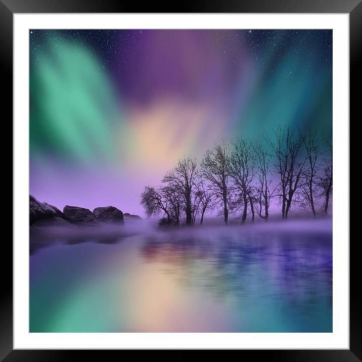 "dawn of the north" - The Northern Lights  Framed Mounted Print by Tanya Hall