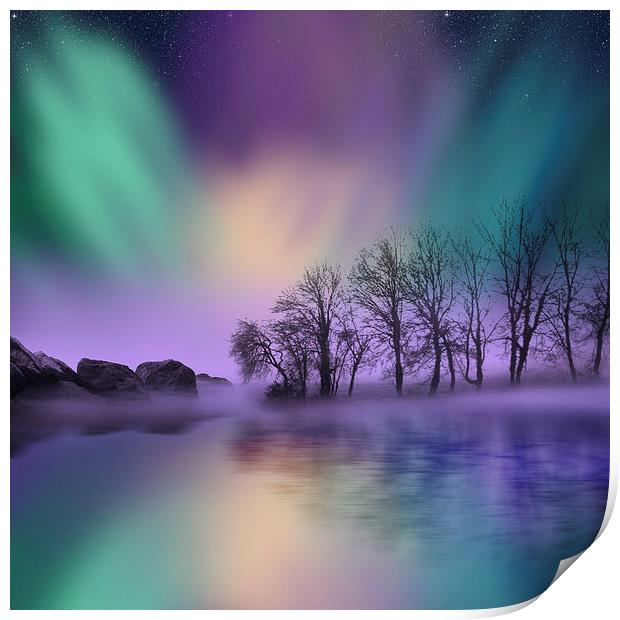 "dawn of the north" - The Northern Lights  Print by Tanya Hall