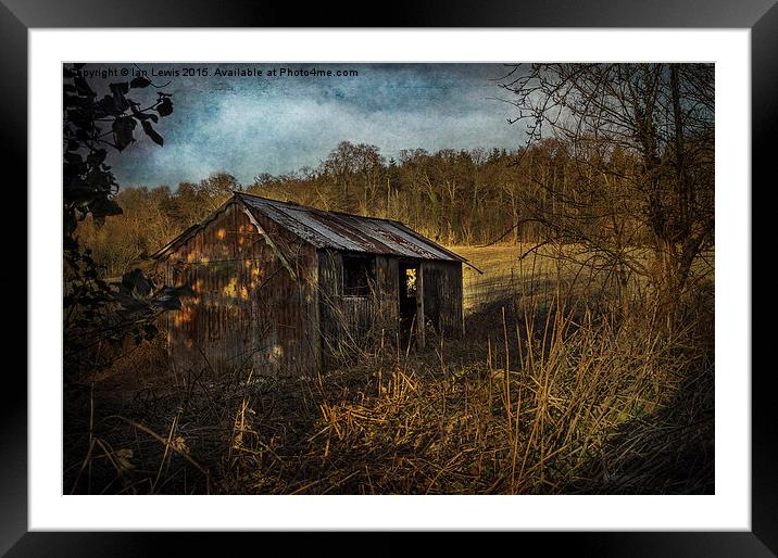  Abandoned Farm Building Framed Mounted Print by Ian Lewis