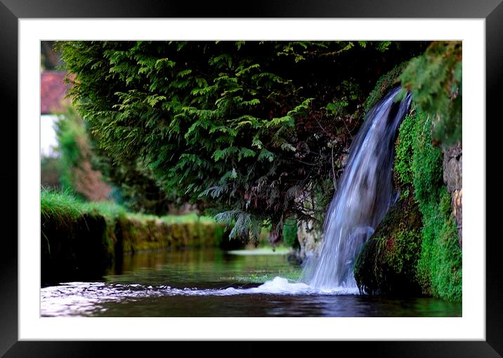  Village Waterfall Framed Mounted Print by Squawk Photography