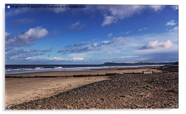  Redcar Beach Acrylic by keith sayer