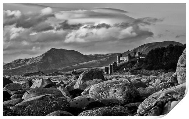 Harlech castle Print by Rory Trappe