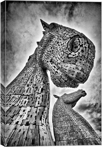  The Kelpies Canvas Print by Andy Anderson