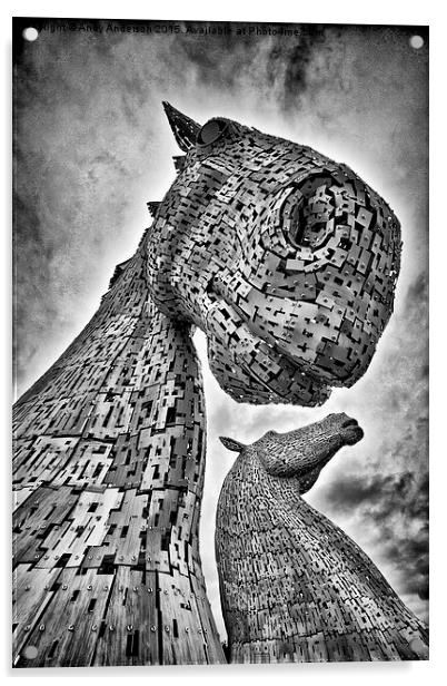  The Kelpies Acrylic by Andy Anderson