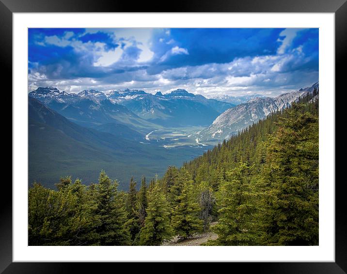 Rocky Mountains Canada Banff National Park Framed Mounted Print by Chris Curry