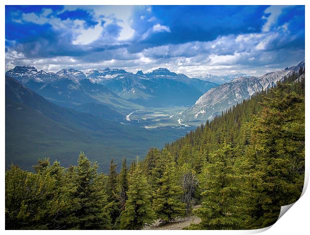 Rocky Mountains Canada Banff National Park Print by Chris Curry