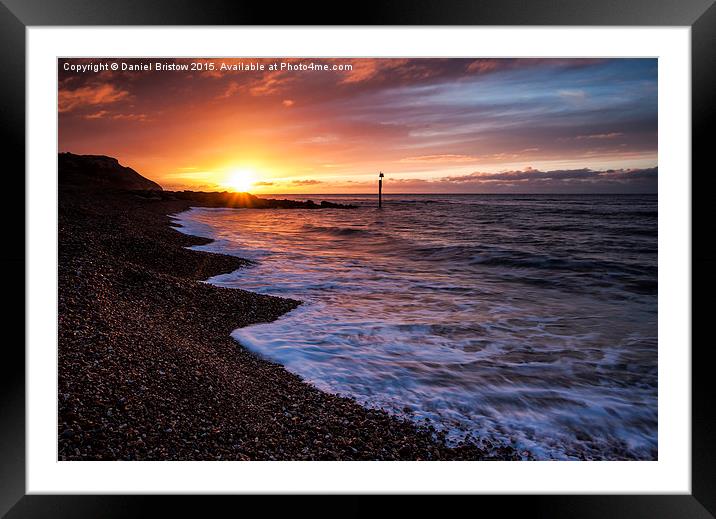  Ringstead sunrise  Framed Mounted Print by Daniel Bristow