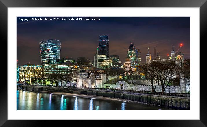  The Tower of London and the City Framed Mounted Print by K7 Photography