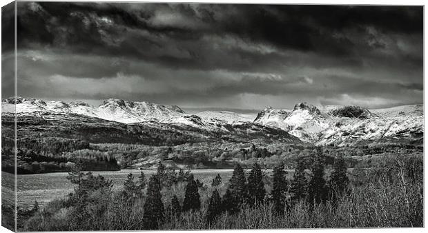  Langdale Pikes Canvas Print by Andy McGarry