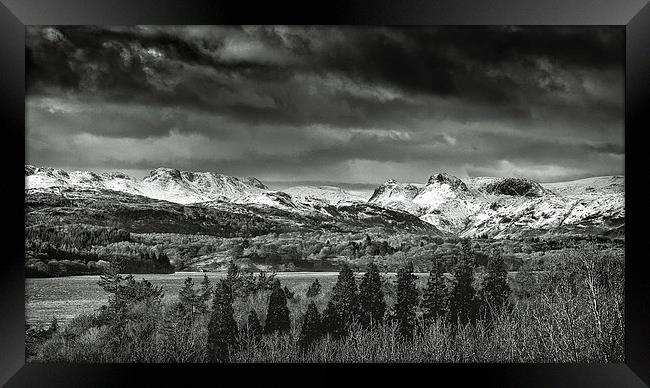  Langdale Pikes Framed Print by Andy McGarry