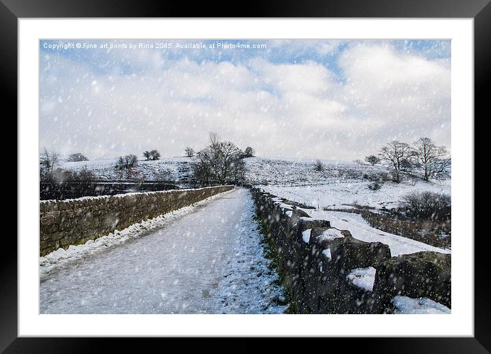   Hollingworth Country Park Framed Mounted Print by Fine art by Rina