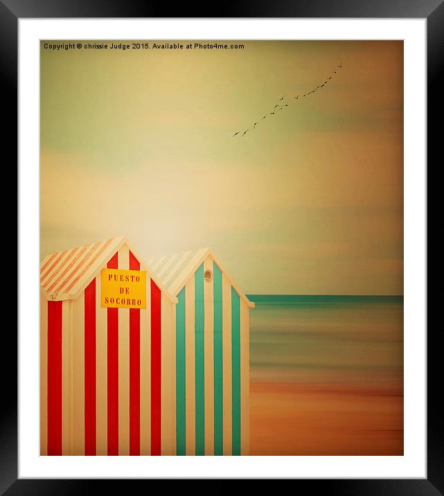  The little beach huts  Framed Mounted Print by Heaven's Gift xxx68