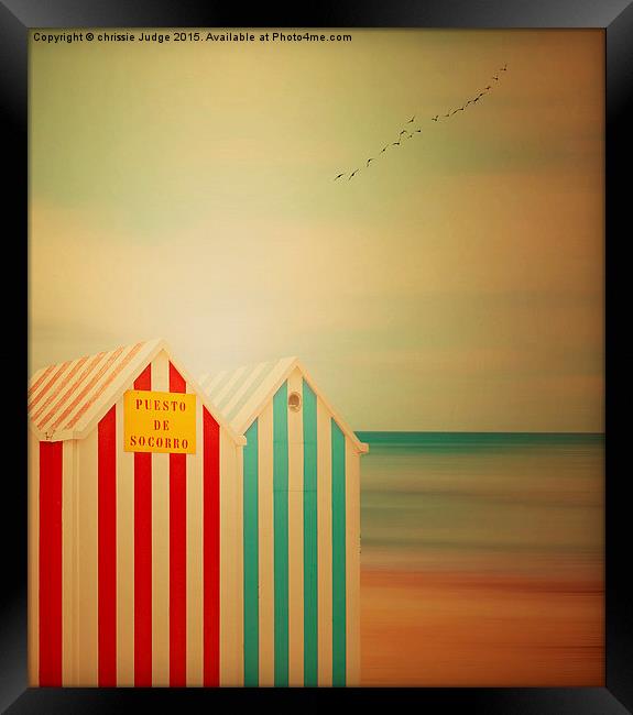  The little beach huts  Framed Print by Heaven's Gift xxx68