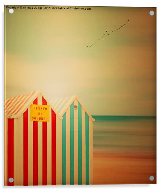  The little beach huts  Acrylic by Heaven's Gift xxx68