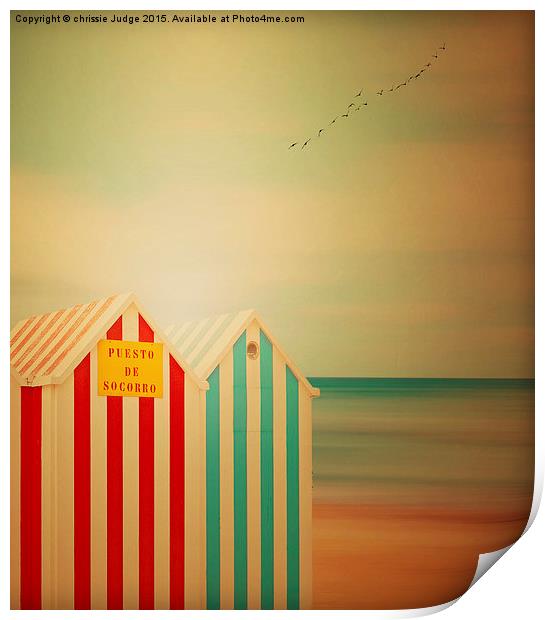  The little beach huts  Print by Heaven's Gift xxx68