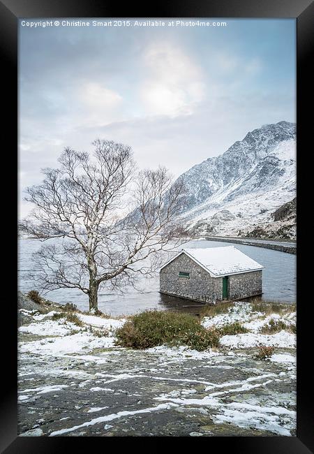  Winter at Llyn Ogwen Framed Print by Christine Smart