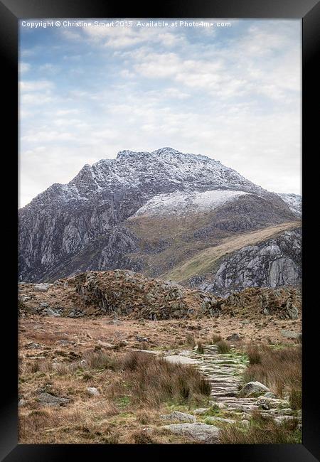  The Path to Tryfan Framed Print by Christine Smart