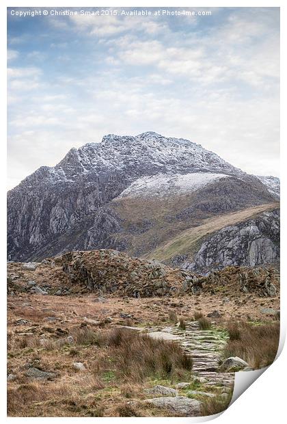  The Path to Tryfan Print by Christine Smart