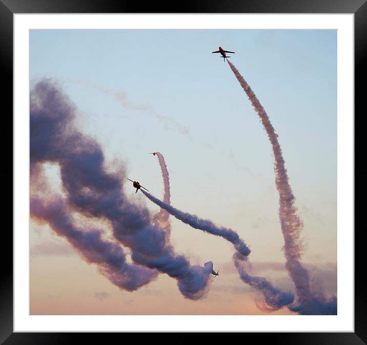 Red Arrows Scatter Framed Mounted Print by Matt Durrance
