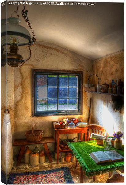  The Gardeners Cottage  Canvas Print by Nigel Bangert