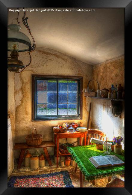  The Gardeners Cottage  Framed Print by Nigel Bangert