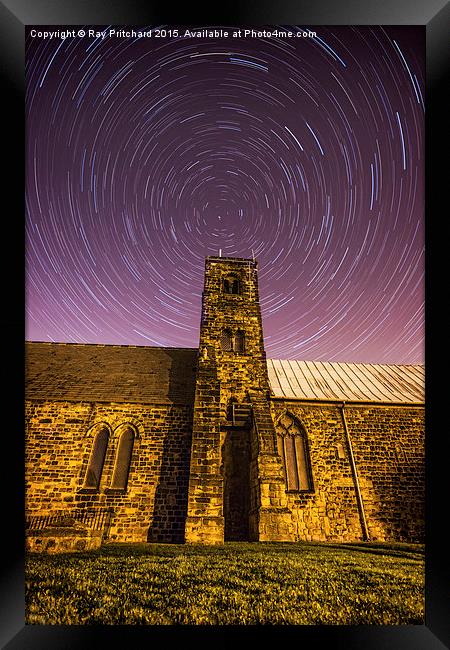   St Pauls Church with Star Trails Framed Print by Ray Pritchard