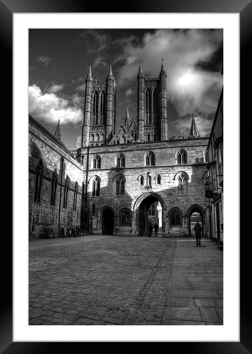  Lincoln Cathedral Framed Mounted Print by Steven Shea