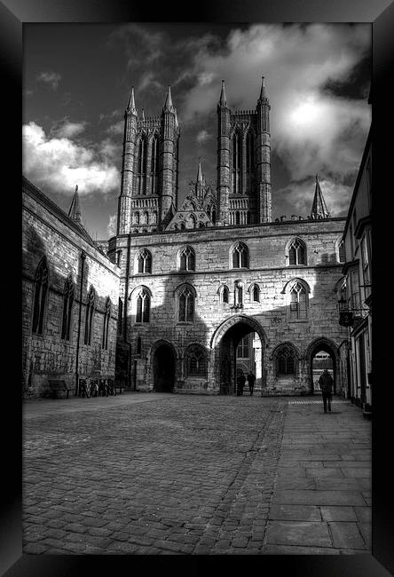  Lincoln Cathedral Framed Print by Steven Shea