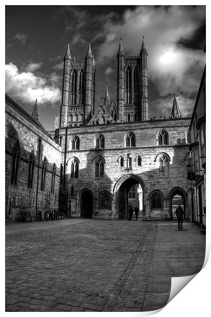  Lincoln Cathedral Print by Steven Shea