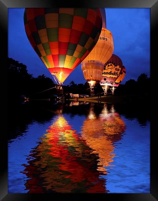  Hot air Balloon Framed Print by Tony Bates
