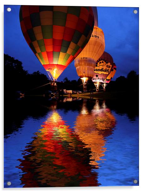  Hot air Balloon Acrylic by Tony Bates
