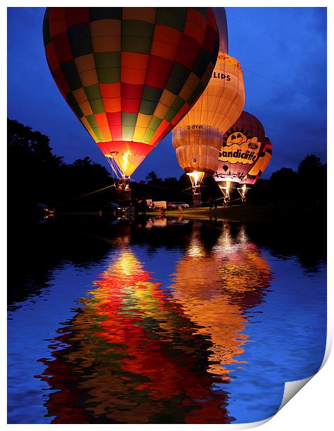  Hot air Balloon Print by Tony Bates