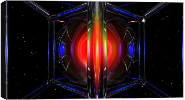  At The Centre Of The Tesseract Canvas Print by Hugh Fathers