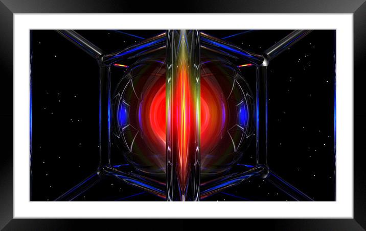  At The Centre Of The Tesseract Framed Mounted Print by Hugh Fathers