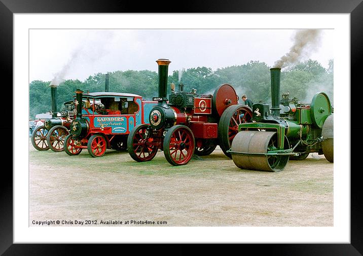 Steam Power Framed Mounted Print by Chris Day