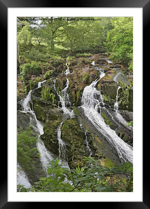 Swallow Falls Framed Mounted Print by Jane McIlroy