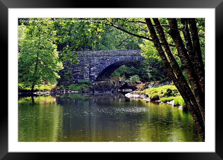 An ‘out of the way’ bridge by Betws-y-Coed Framed Mounted Print by Frank Irwin