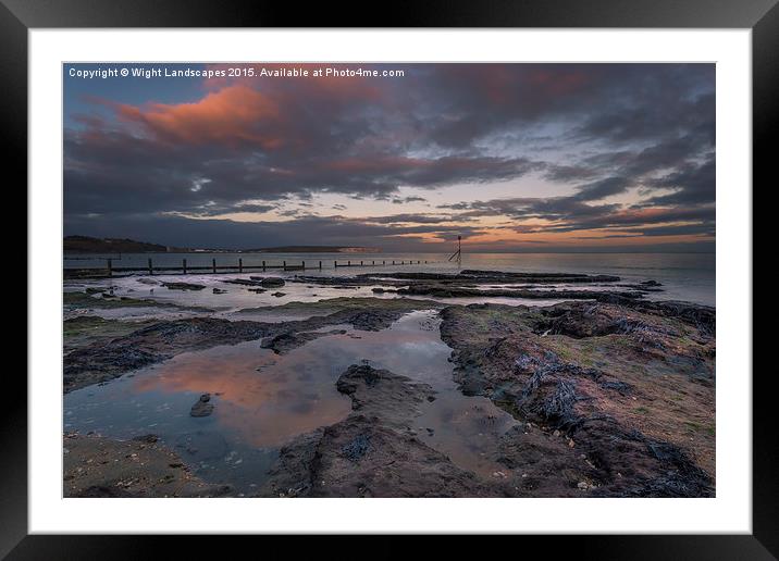 Little Stairs Point Framed Mounted Print by Wight Landscapes